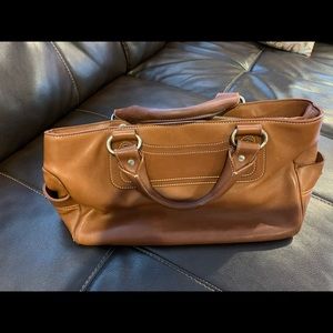 Celine woman tan leather handbag
